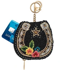 Mary Frances Good Luck Horse Shoe Novelty Clip-On Coin Purse
