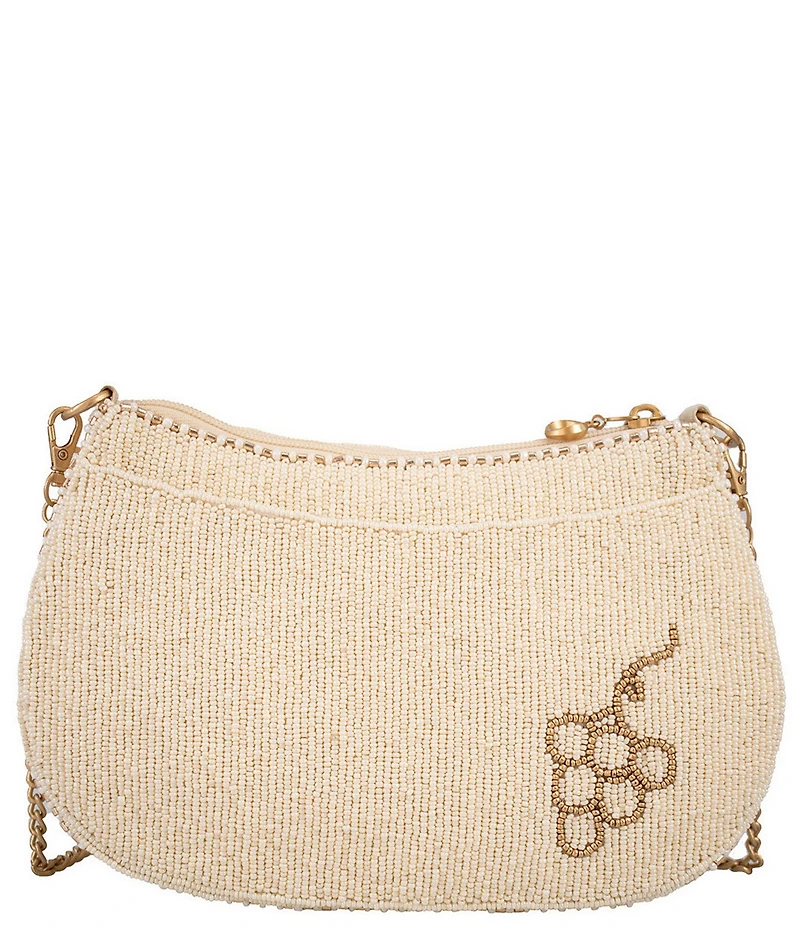 Mary Frances Grape Escape Wine Glass Beaded Bag
