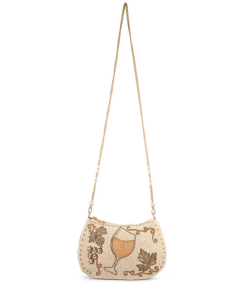 Mary Frances Grape Escape Wine Glass Beaded Bag