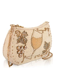 Mary Frances Grape Escape Wine Glass Beaded Bag