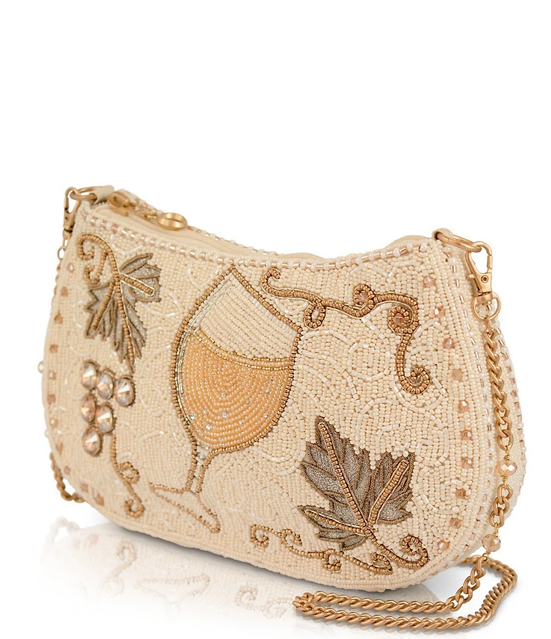 Mary Frances Grape Escape Wine Glass Beaded Bag