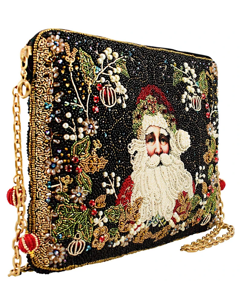 Mary Frances Holiday Magic Beaded Rhinestoned Crossbody Bag
