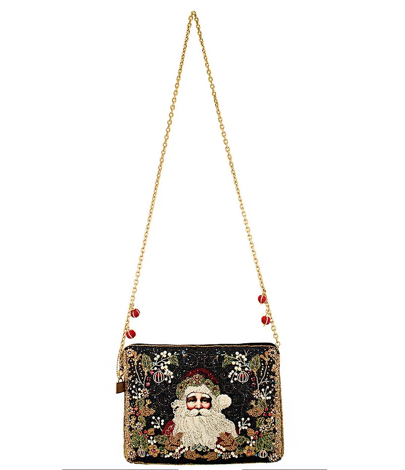 Mary Frances Holiday Magic Beaded Rhinestoned Crossbody Bag