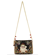 Mary Frances Holiday Magic Beaded Rhinestoned Crossbody Bag
