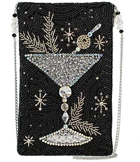 Mary Frances Holidaze Cocktail Rhinestoned Crossbody Clutch Bag