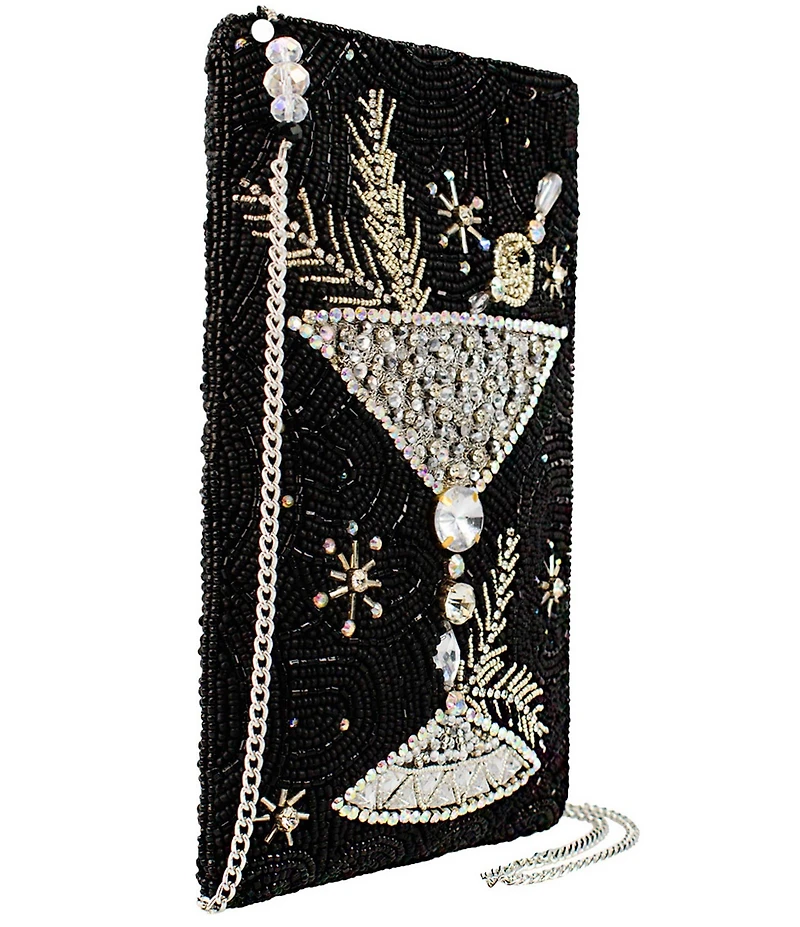 Mary Frances Holidaze Cocktail Rhinestoned Crossbody Clutch Bag