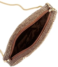 Mary Frances Huddle Up Game Day Beaded Football Crossbody Bag