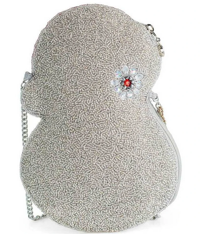Mary Frances Ice Breaker Rhinestone Snowman Crossbody Bag