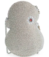 Mary Frances Ice Breaker Rhinestone Snowman Crossbody Bag