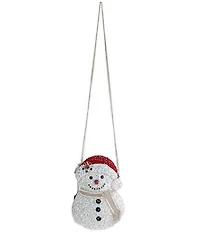 Mary Frances Ice Breaker Rhinestone Snowman Crossbody Bag