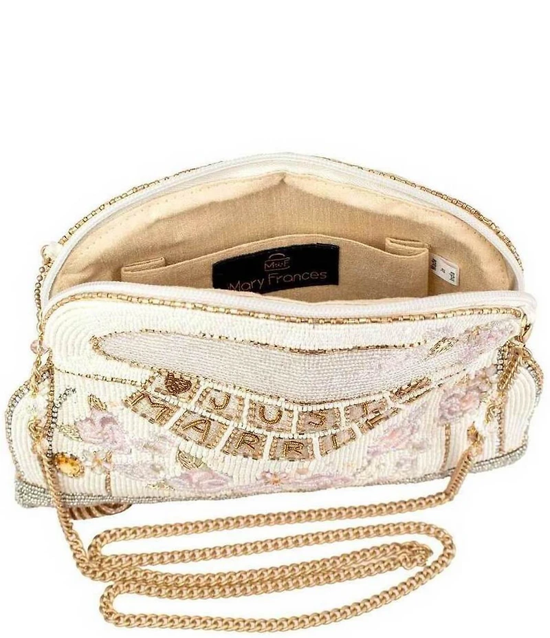Mary Frances Just Married Beaded Car Crossbody Bag