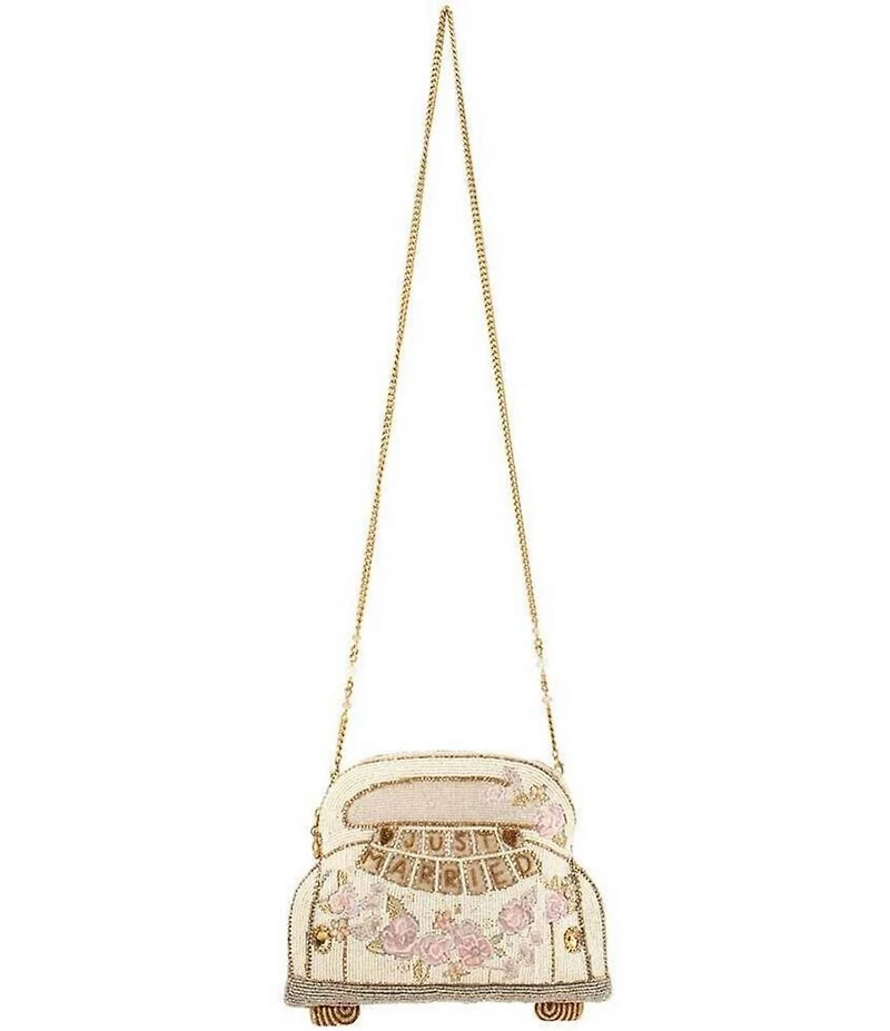 Mary Frances Just Married Beaded Car Crossbody Bag
