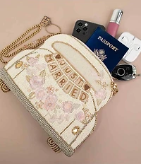 Mary Frances Just Married Beaded Car Crossbody Bag