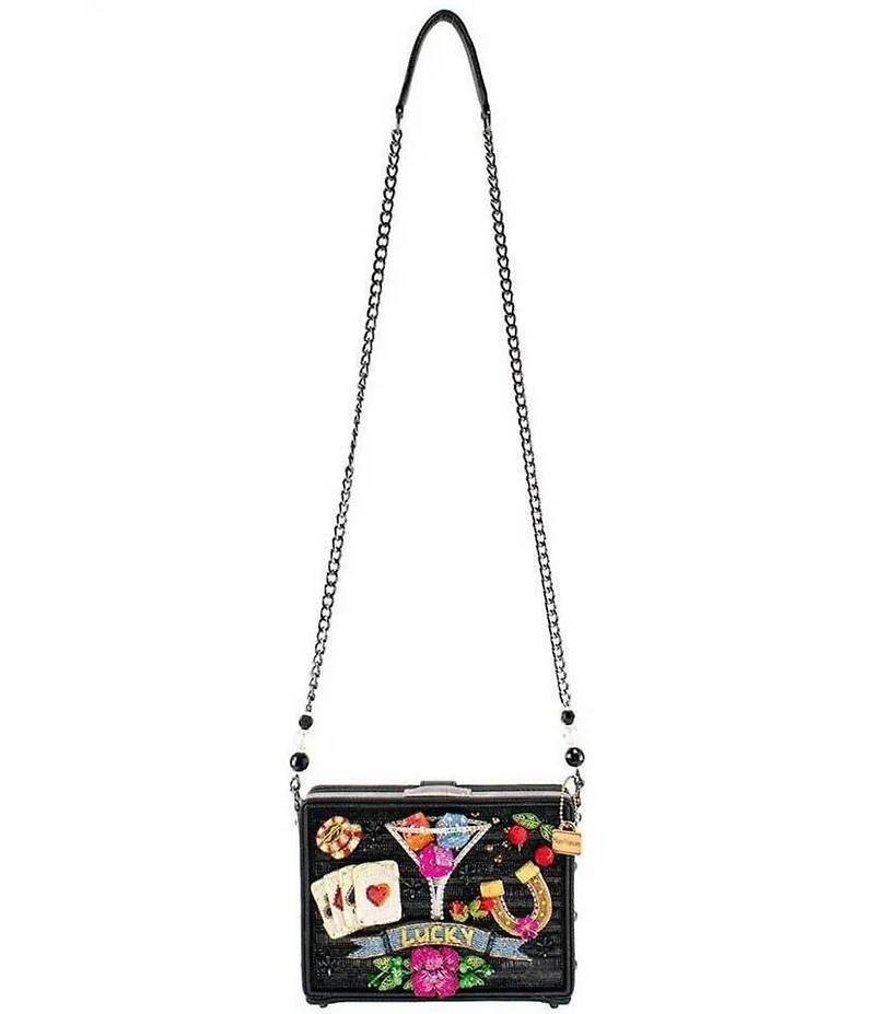 Mary Frances Lady Luck Beaded Crossbody Bag