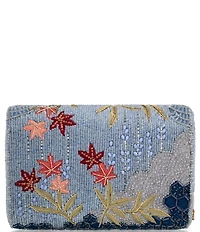 Mary Frances Lotus Mist Beaded Crossbody Handbag