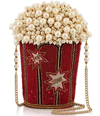 Mary Frances Movie Night Beaded Novelty Crossbody Bag