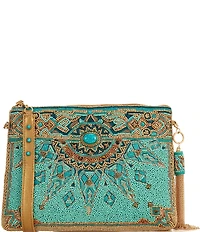 Mary Frances New Day Beaded Western Crossbody Bag