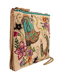 Mary Frances On the Range Western Beaded Leather Mini Crossbody Bag