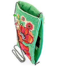 Mary Frances Poppy Field Beaded Crossbody Phone Bag