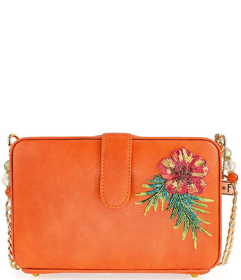 Mary Frances Relax And Rewind Beaded Resort Crossbody Bag