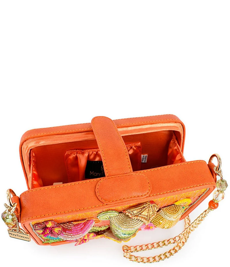Mary Frances Relax And Rewind Beaded Resort Crossbody Bag
