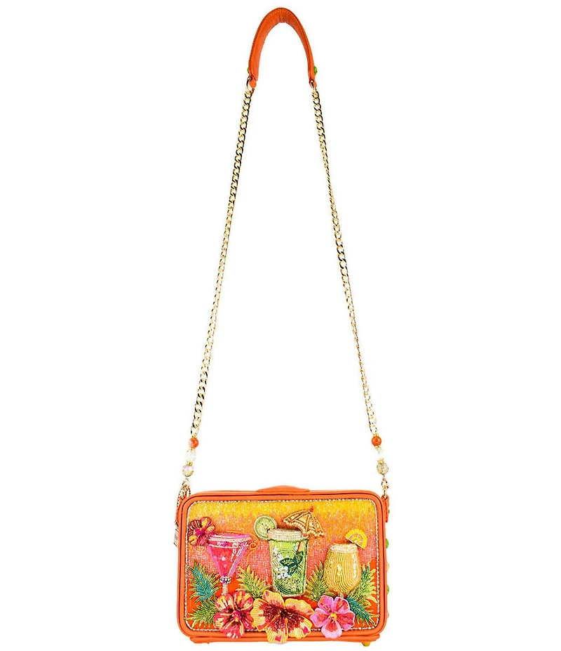 Mary Frances Relax And Rewind Beaded Resort Crossbody Bag