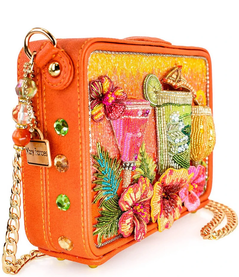 Mary Frances Relax And Rewind Beaded Resort Crossbody Bag