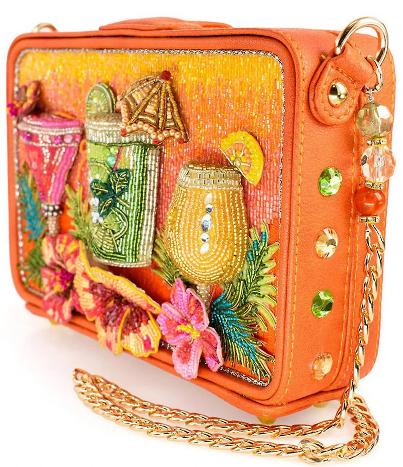 Mary Frances Relax And Rewind Beaded Resort Crossbody Bag