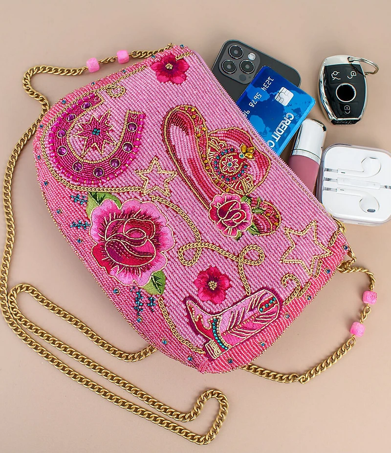 Mary Frances Rodeo Drive Beaded Crossbody Bag