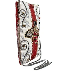 Mary Frances Royal Bee Mini Beaded Crossbody Bag