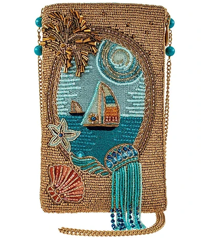 Mary Frances Sail Away Beaded Crossbody Phone Bag