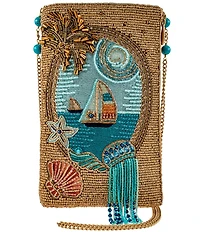 Mary Frances Sail Away Beaded Crossbody Phone Bag