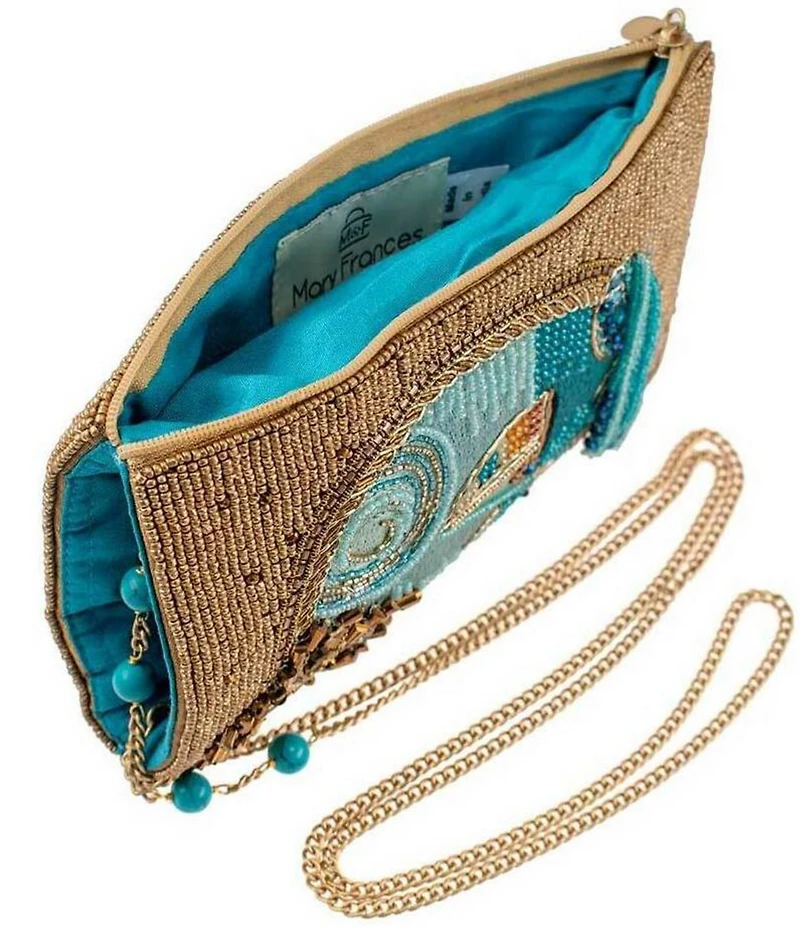 Mary Frances Sail Away Beaded Crossbody Phone Bag