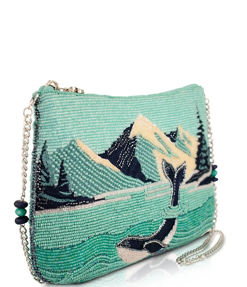 Mary Frances Sea To Sky Beaded Crossbody Handbag
