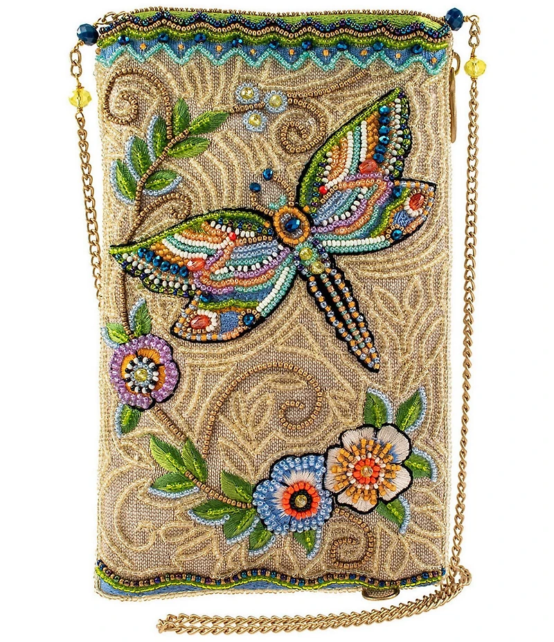 Mary Frances Soaring Spirit Crossbody Beaded Phone Bag