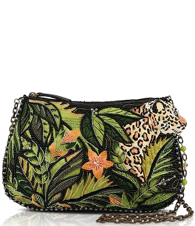 Mary Frances Spot On Beaded Jungle Inspired Novelty Crossbody Bag
