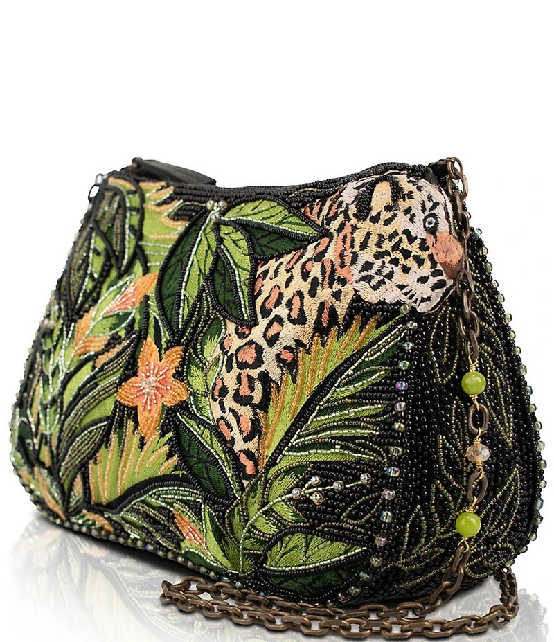 Mary Frances Spot On Beaded Jungle Inspired Novelty Crossbody Bag