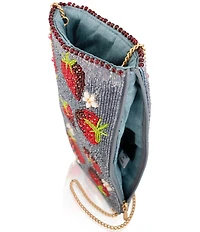 Mary Frances Strawberry Jam Beaded Crossbody Phone Bag