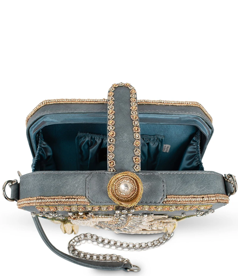 Mary Frances Swan Princess Beaded Crossbody Bag