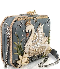 Mary Frances Swan Princess Beaded Crossbody Bag