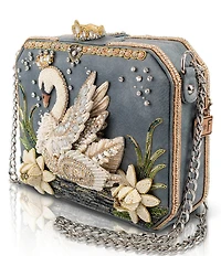 Mary Frances Swan Princess Beaded Crossbody Bag