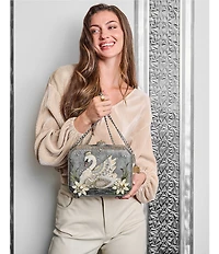 Mary Frances Swan Princess Beaded Crossbody Bag