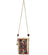 Mary Frances The Queen Mini Beaded Rhinestoned Crossbody Bag