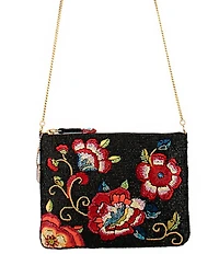 Mary Frances The Seduction Floral Beaded Crossbody Bag