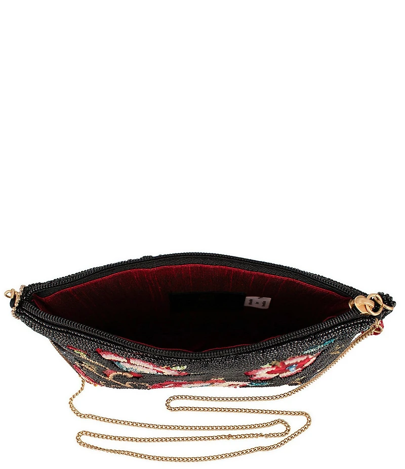 Mary Frances The Seduction Floral Beaded Crossbody Bag