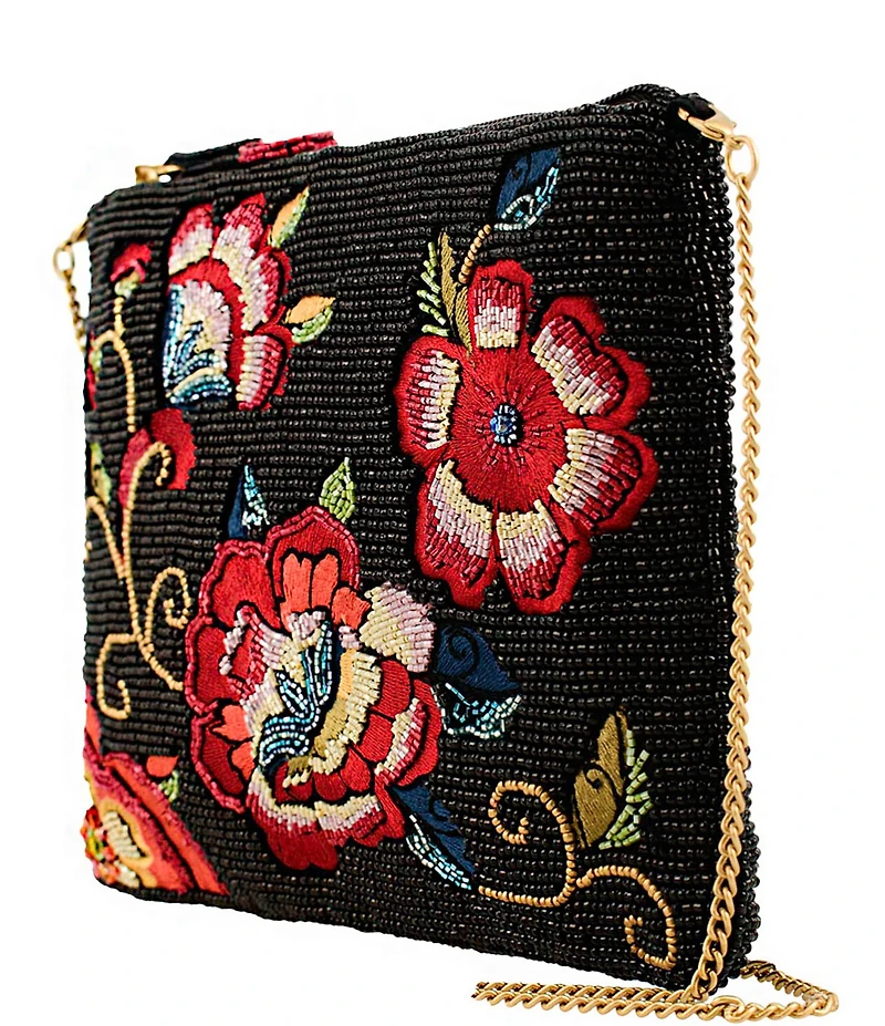 Mary Frances The Seduction Floral Beaded Crossbody Bag