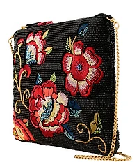Mary Frances The Seduction Floral Beaded Crossbody Bag