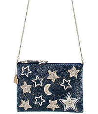 Mary Frances Super Nova Star Print Beaded Crossbody Bag