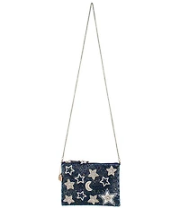 Mary Frances Super Nova Star Print Beaded Crossbody Bag