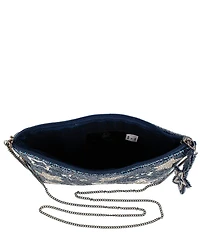 Mary Frances Super Nova Star Print Beaded Crossbody Bag